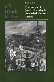 Yale French Studies, Number 85: Discourses of…