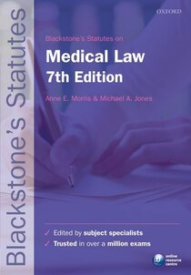 Blackstone''s Statutes on Medical Law