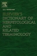 Elsevier''s Dictionary Of Herpetological And Related Terminology