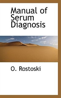 Manual of Serum Diagnosis