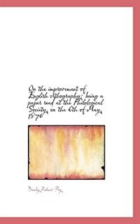 On The Improvement Of English Orthography