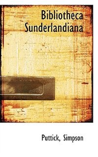 Bibliotheca Sunderlandiana