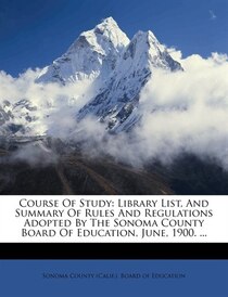 Course Of Study
