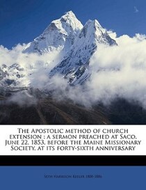 The Apostolic Method Of Church Extension