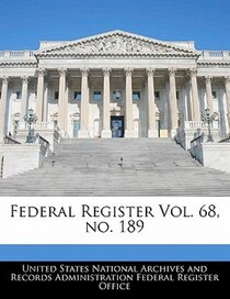 Federal Register Vol. 68, No. 189
