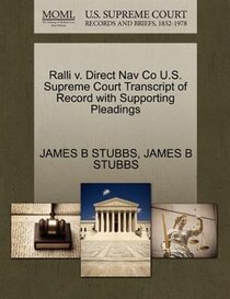 Ralli V. Direct Nav Co U.s. Supreme Court Transcript Of Record With Supporting Pleadings