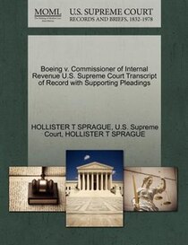 Boeing V. Commissioner Of Internal Revenue U.s. Supreme Court Transcript Of Record With Supporting Pleadings