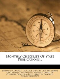 Monthly Checklist Of State Publications.