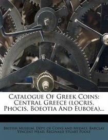 Catalogue Of Greek Coins