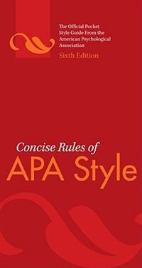 Concise Rules of APA Style