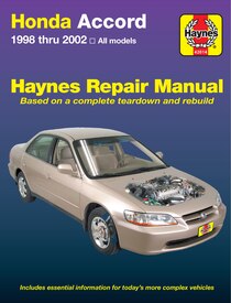 Honda Accord 98-02 all models Haynes Repair Manual