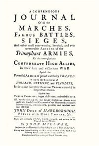 Compendious Journal Of All The Marches Famous Battles & Sieges (of Marlborough)
